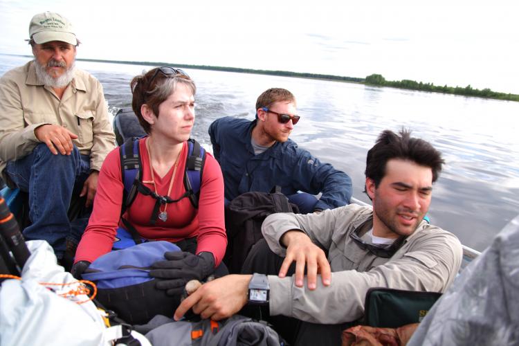 Lindy Elkins-Tanton and colleagues in Siberia in 2010. Credit: Scott Simper/ASU