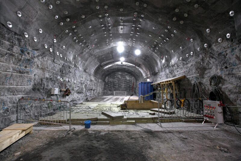 A demonstration tunnel in Finland's Onkalo nuclear waste repository